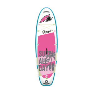 F2 Ocean Kids pink inflatable paddle board 9’2